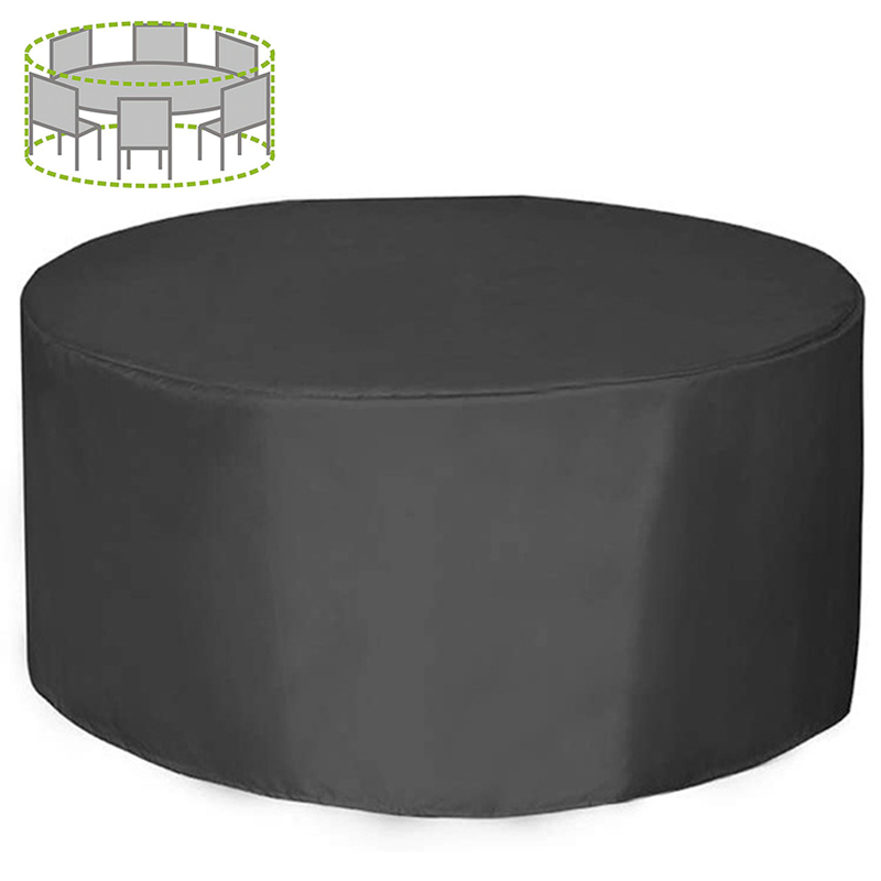 Outdoor Furniture Weatherproof - 12 Größen Runde Möbelabdeckung 210D Robuste