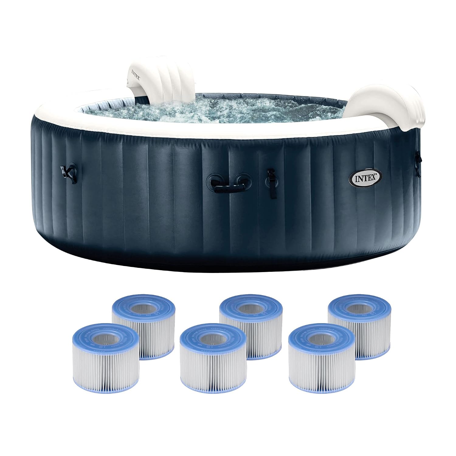 Inflatable Hot Tub - PureSpa Plus 6-Personen Tragbarer Aufblasbarer Whirlpool