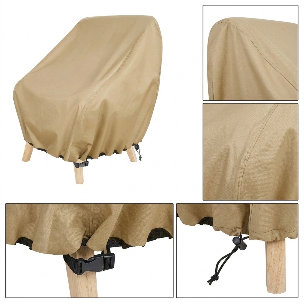 Outdoor Furniture Waterproof - Wasserdichte Gartenstuhl-Abdeckung für Outdoor-Loungesessel, Einzel-Liegestuhl-Abdeckung, passend