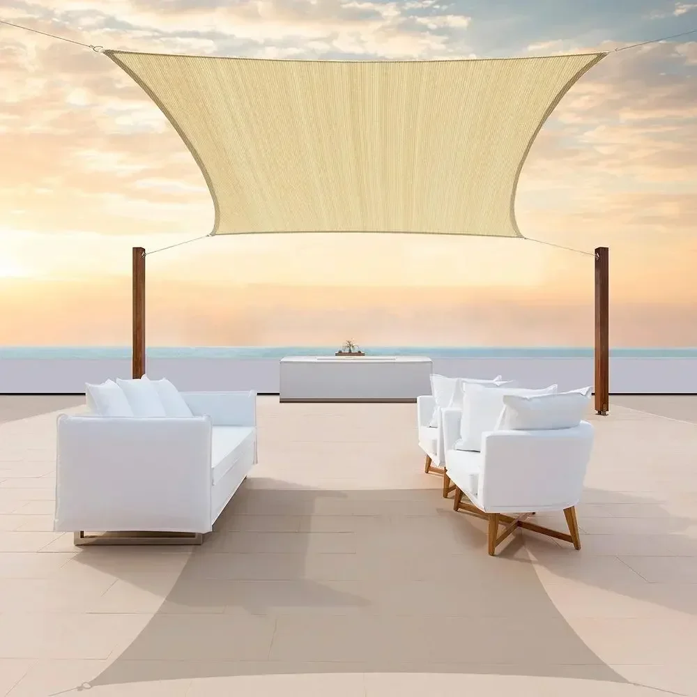 Sun Sail Shade - 8' X 10' Beige Sonnensegel -