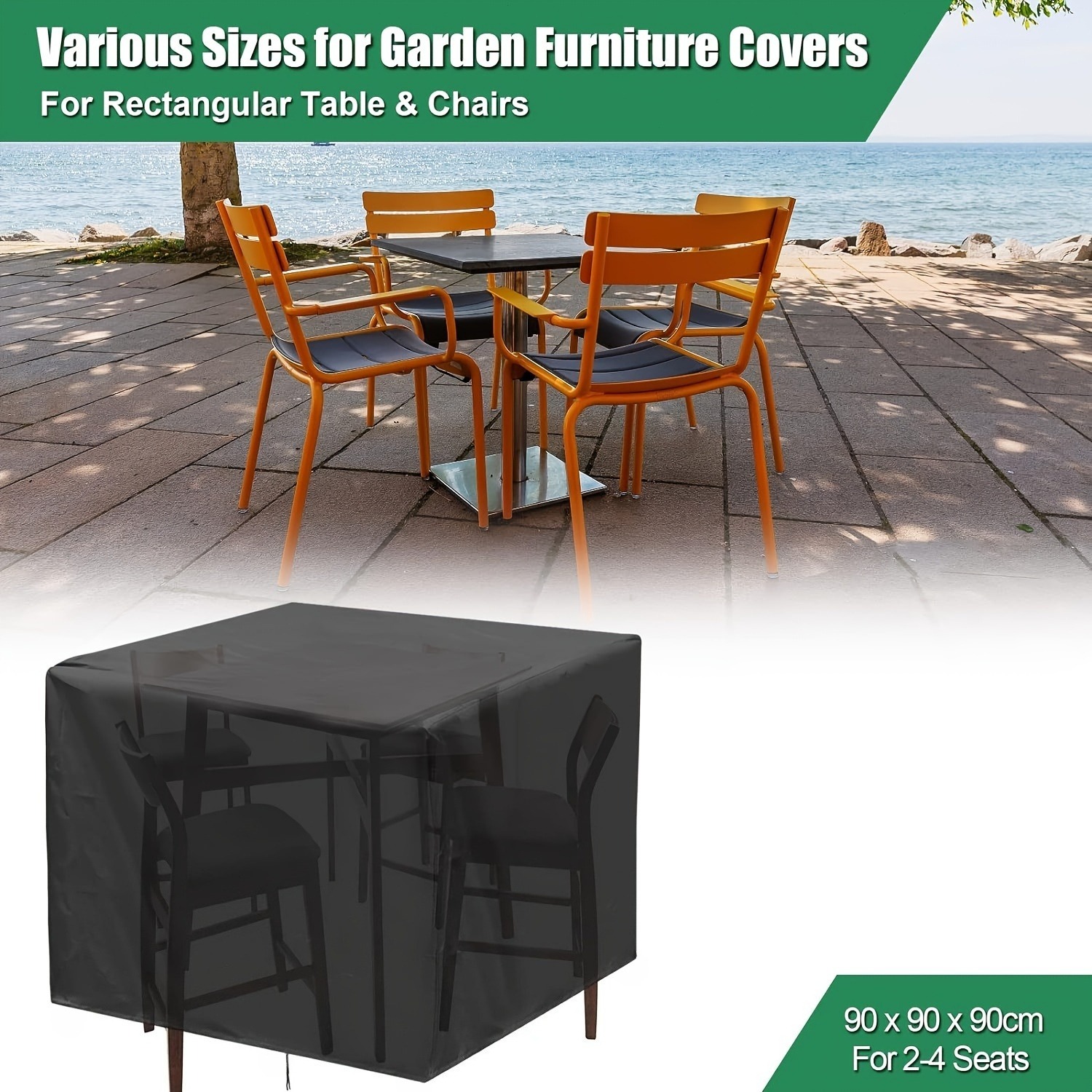 Outdoor Furniture Covers Waterproof - Robuste 210D Outdoor-Gartenmöbelabdeckung - Wasserdichter Schutz