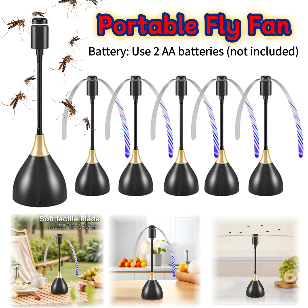 Outdoor Furniture Philippines - 1-3PCS Fliegenventilatoren für Tische Tragbarer Outdoor-Picknickventilator