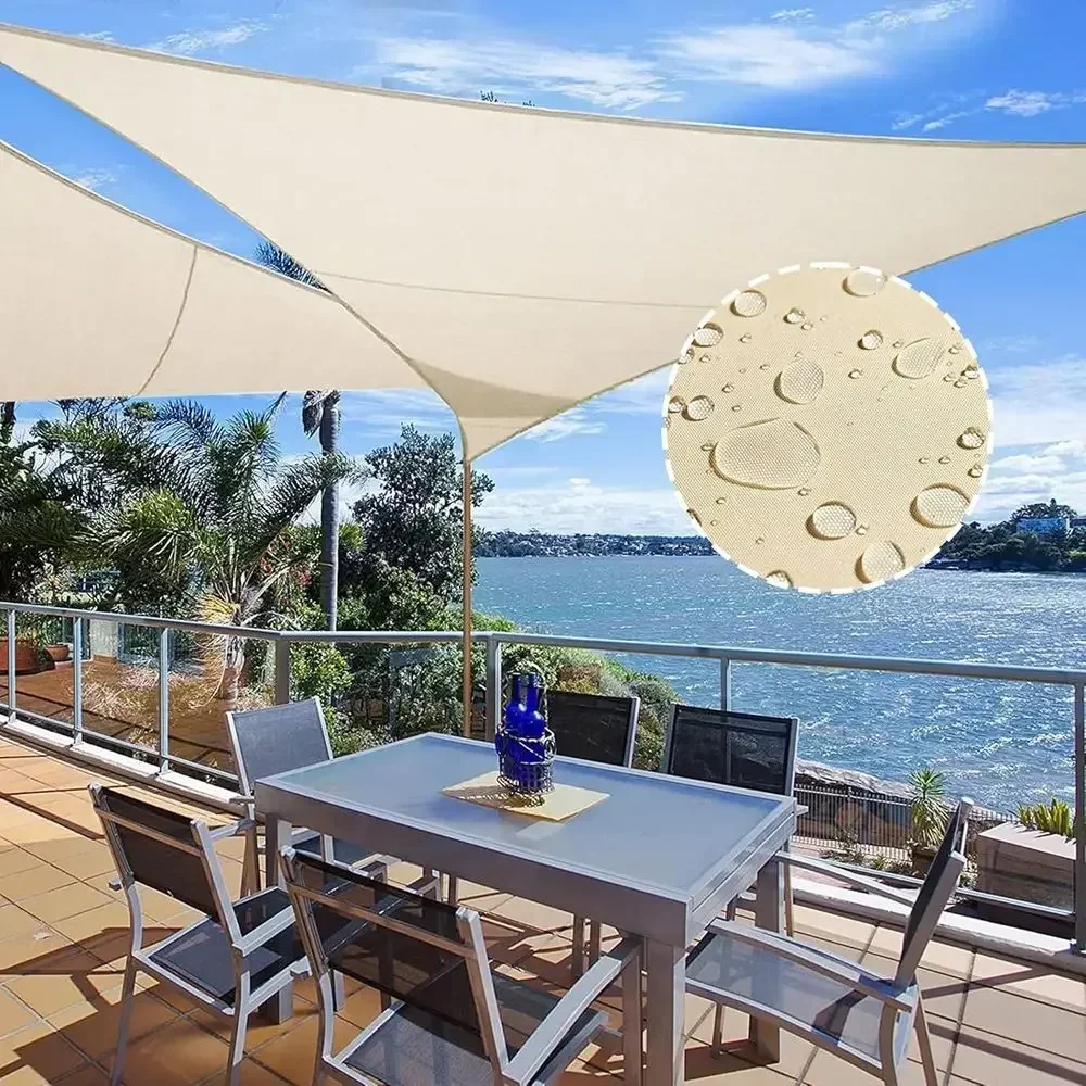 Sun Sail Shade - Sonnensegel, Wasserdichtes Sonnensegel, 10'X10' X10' E