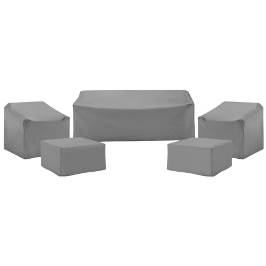 Outdoor Furniture Covers Waterproof - Gartenmöbel-Abdeckungen, Wasserdichtes 5-teiliges Abdeckungsset für Gartenstühle,