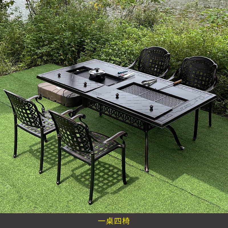 Outdoor Furniture Wood - Terrasse, Garten, Balkon, Außenhof, Freizeitvilla, Tisch