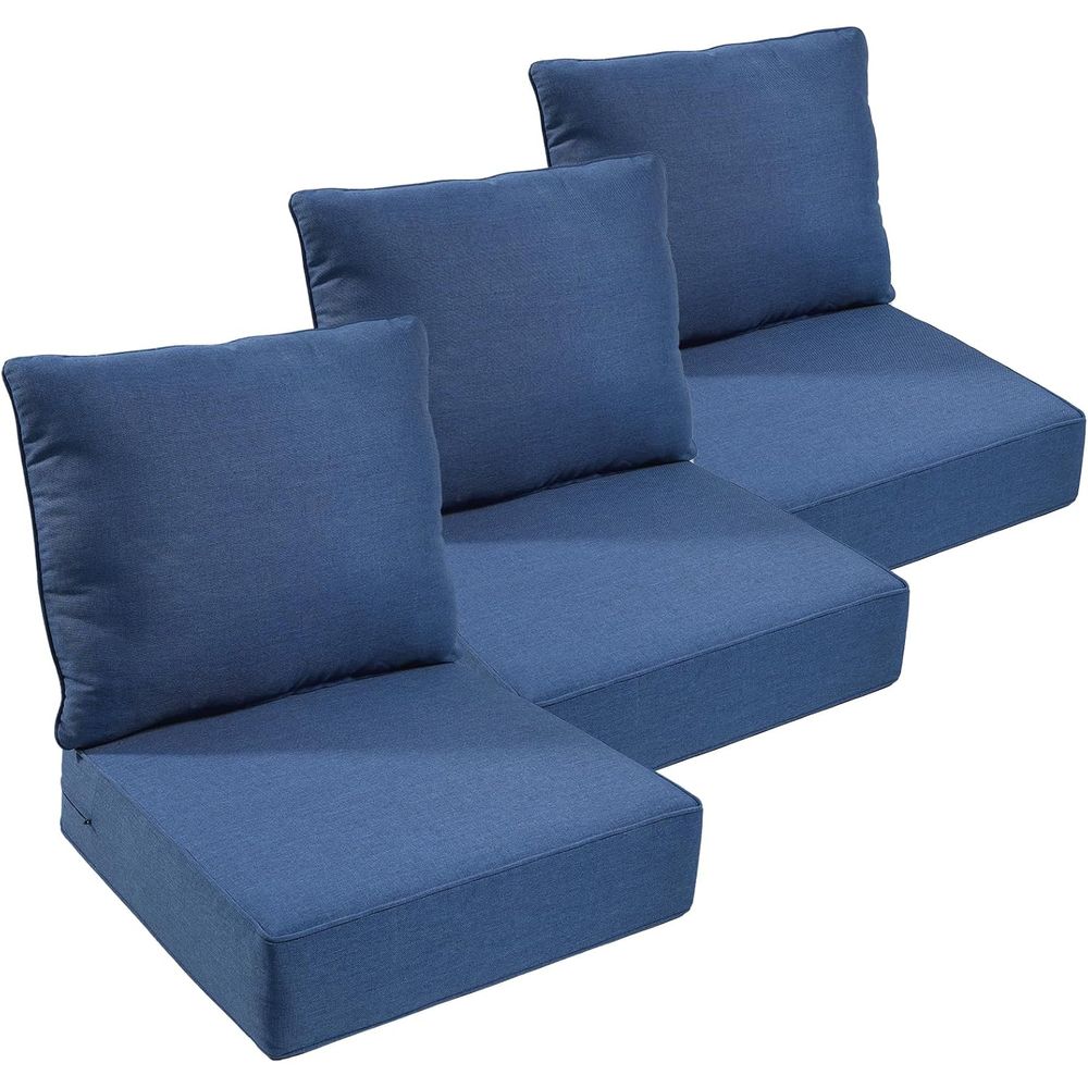 Outdoor Furniture Waterproof - Outdoor-Möbelkissen, 6 Zoll dicke Sitzkissen, wasserdicht,