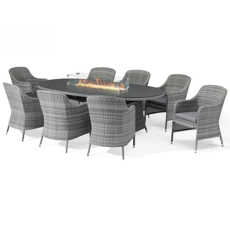 Outdoor-Möbel Feuerstelle Ratt – Outdoor Furniture Set With Fire Pit Bewertung und Preis