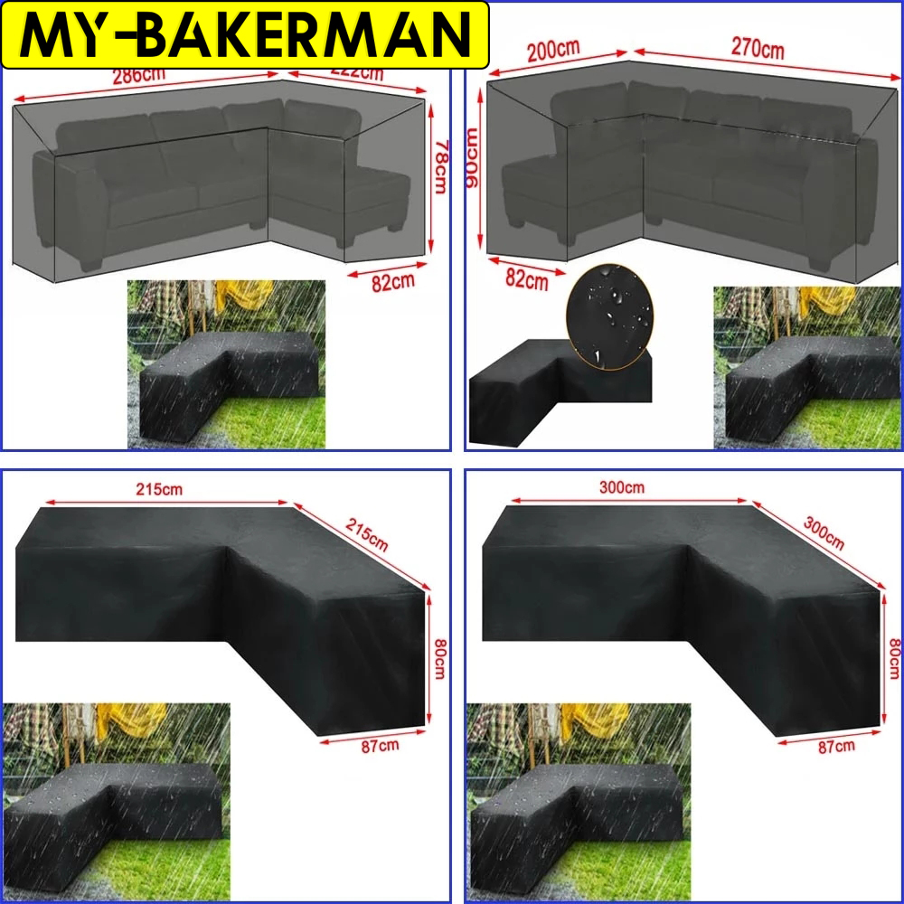 L-förmige Möbelabdeckung, wass – Outdoor Furniture Weatherproof Bewertung und Preis