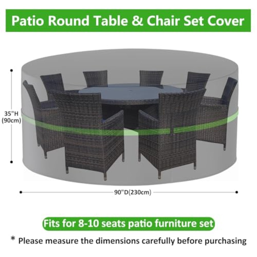 Runde Abdeckungen für Terrasse – Outdoor Furniture Covers Waterproof Bewertung und Preis