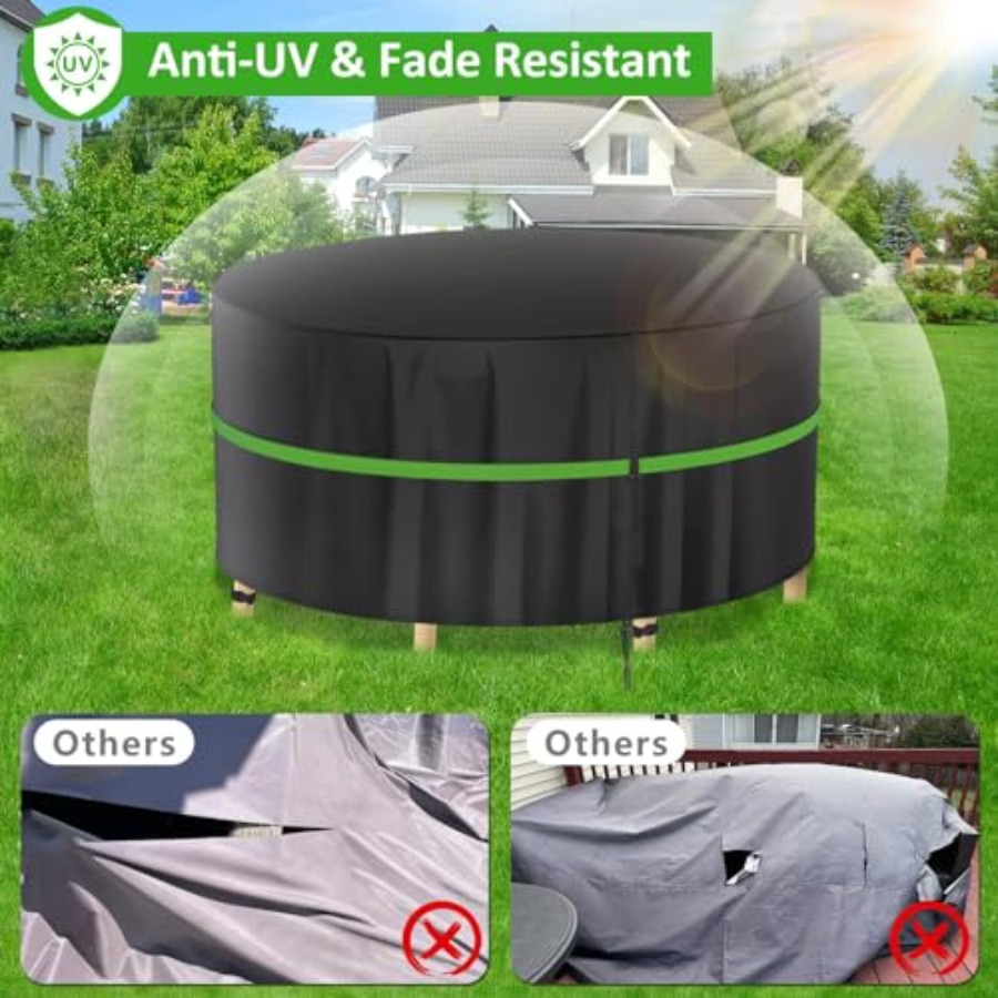 Runde Abdeckungen für Terrasse – Outdoor Furniture Covers Waterproof Bewertung und Preis