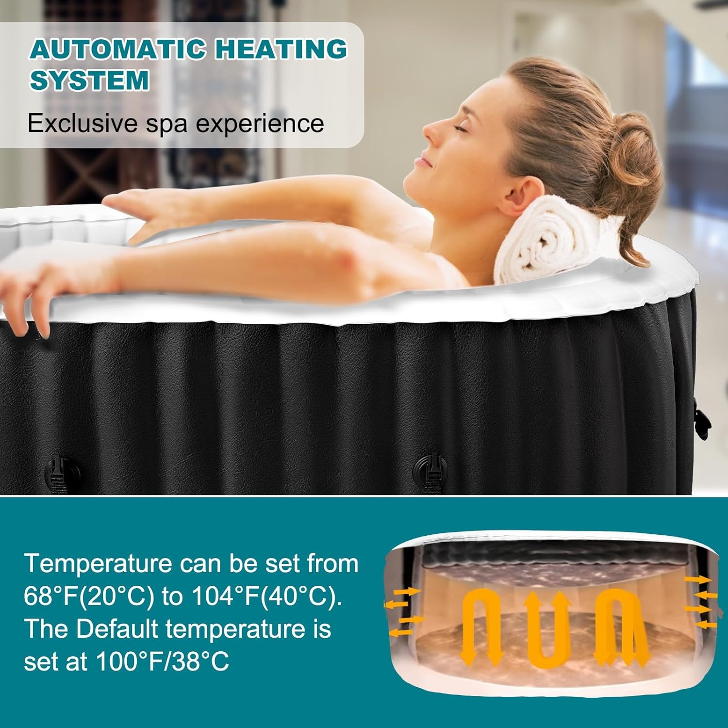 75×47×25 Zoll Ovaler Aufblasba – Inflatable Hot Tub Bewertung und Preis