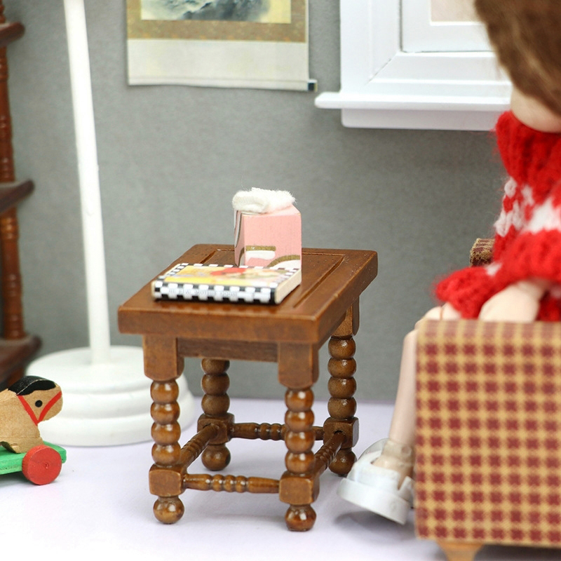 1:12 Puppenhaus Miniatur runde – Outdoor Furniture Wood Bewertung und Preis