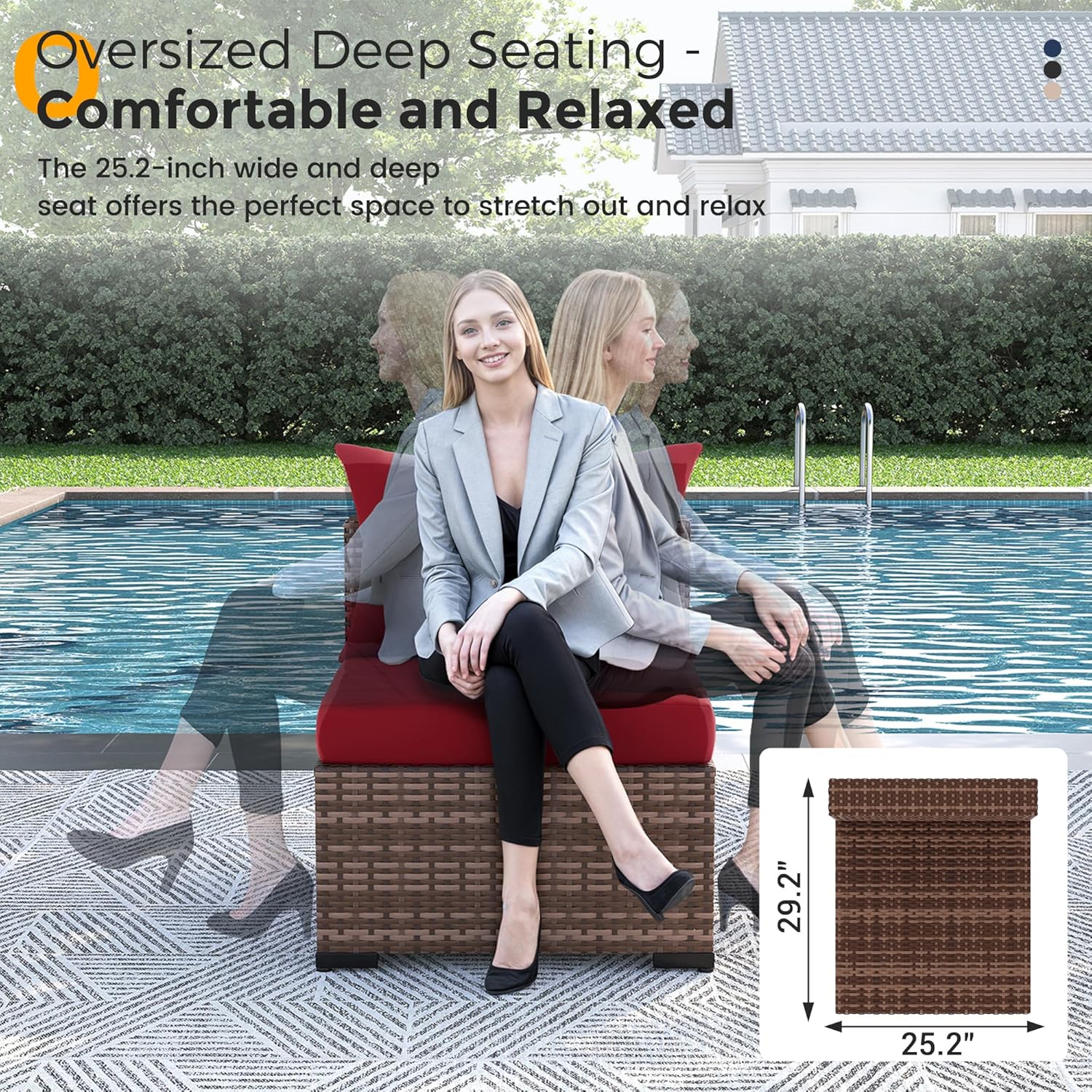 8-teiliges Allwetter-Rattan-So – Outdoor Furniture Set With Fire Pit Bewertung und Preis