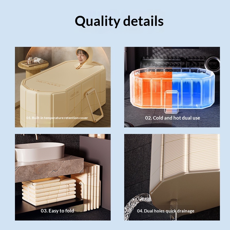 Tragbare Faltbare Badewanne fü – Inflatable Hot Tub Bewertung und Preis
