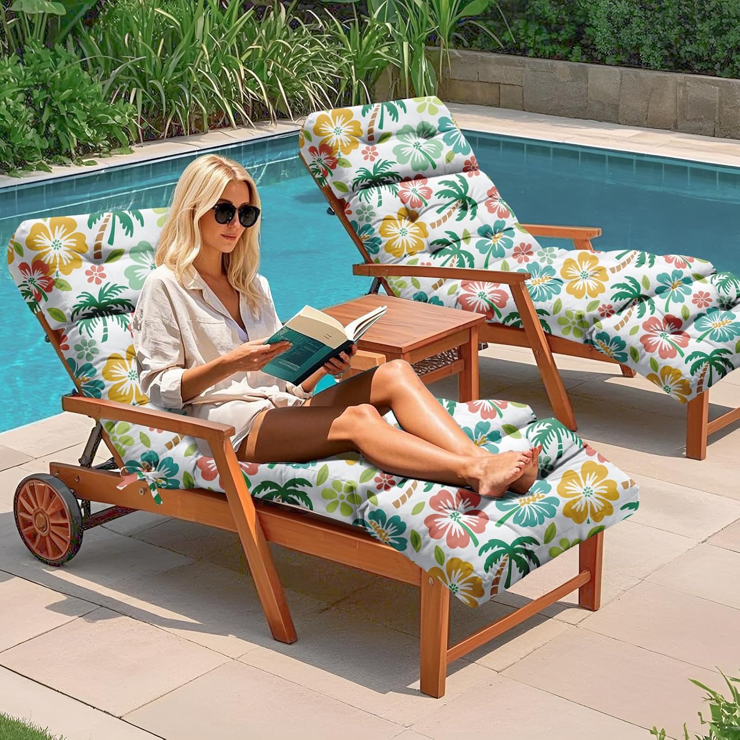 Outdoor-Liegestuhlkissen-Set ( – Outdoor Furniture Replacement Fabric Bewertung und Preis