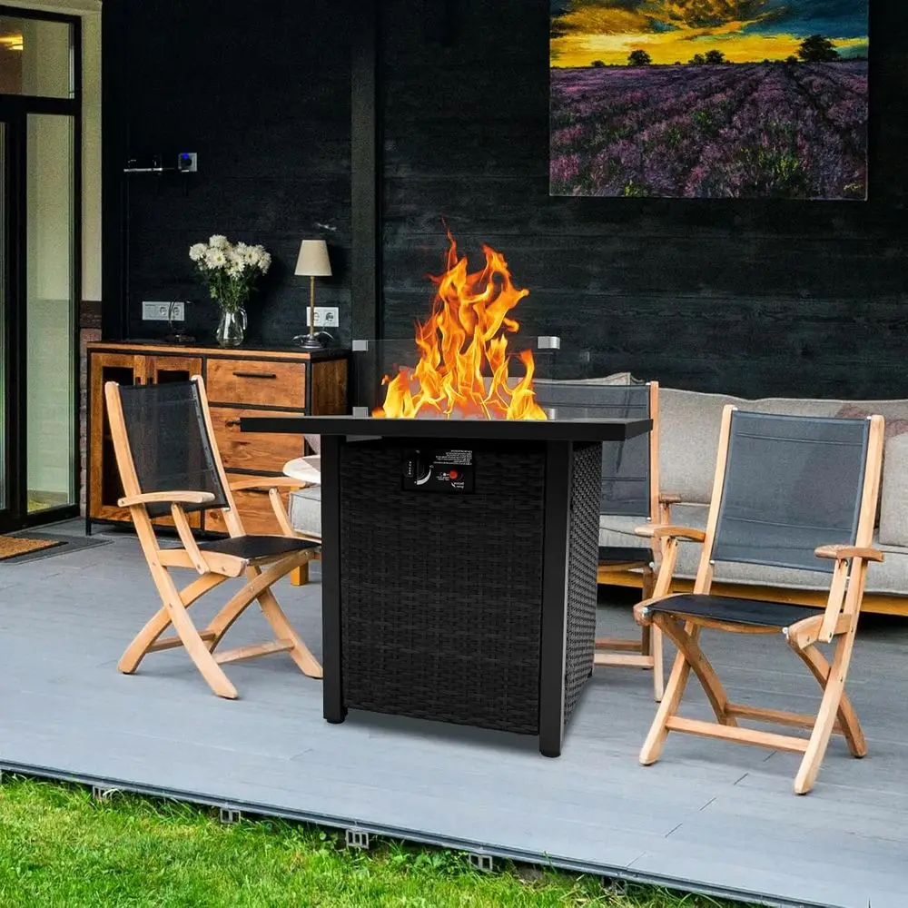 Korbmöbel-Set für den Außenber – Outdoor Furniture Set With Fire Pit Bewertung und Preis