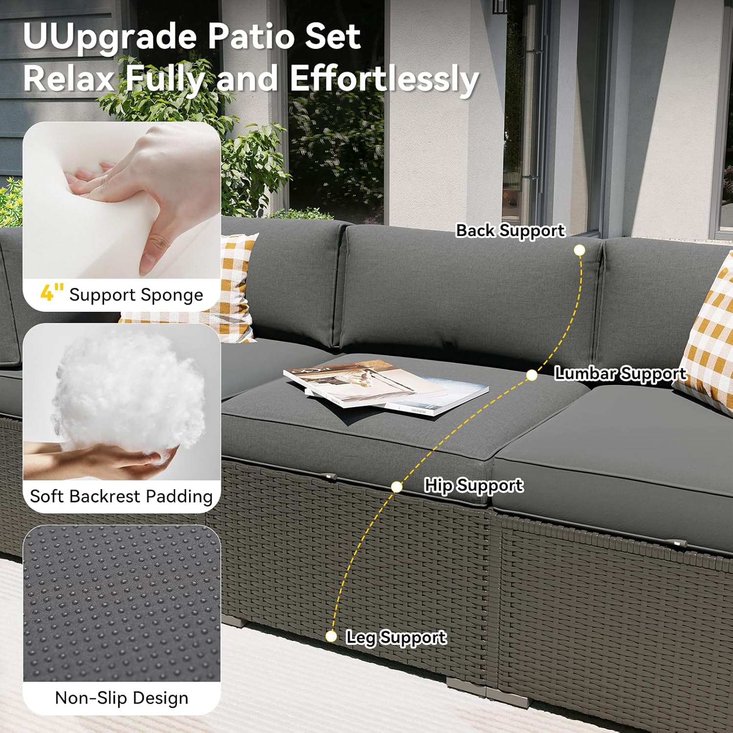 Terrassenmöbel-Set mit Feuerti – Outdoor Furniture Set With Fire Pit Bewertung und Preis