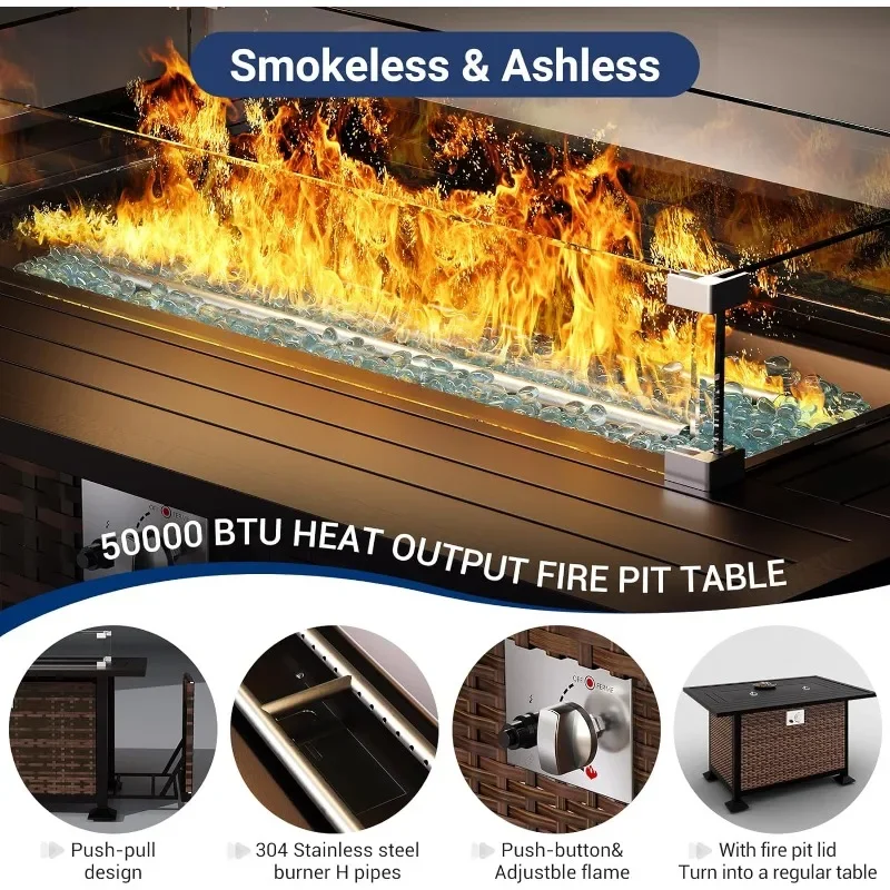 Ein Möbelset mit Feuerstellent – Outdoor Furniture Set With Fire Pit Bewertung und Preis