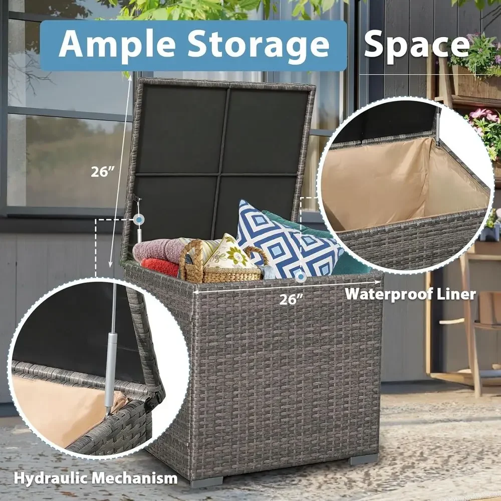 8-teiliges Gartenmöbel-Set mit – Outdoor Furniture Set With Fire Pit Bewertung und Preis