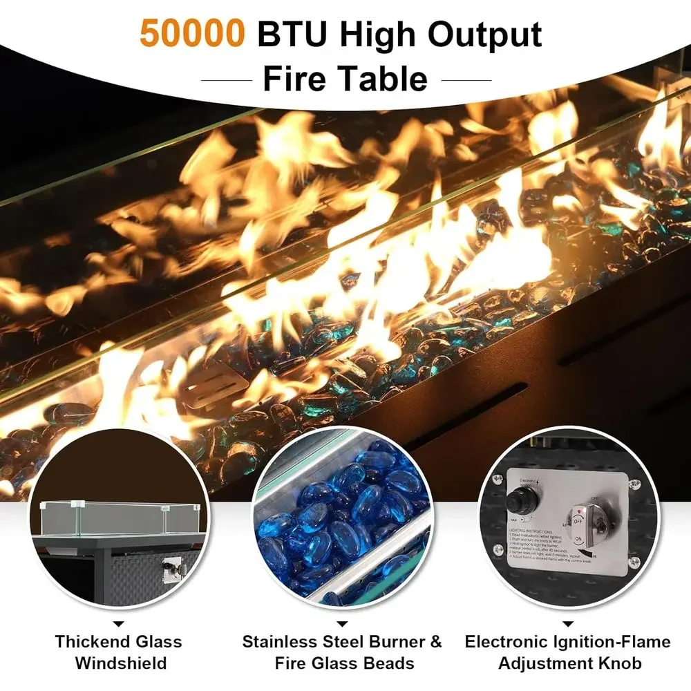 8-teiliges Gartenmöbel-Set mit – Outdoor Furniture Set With Fire Pit Bewertung und Preis