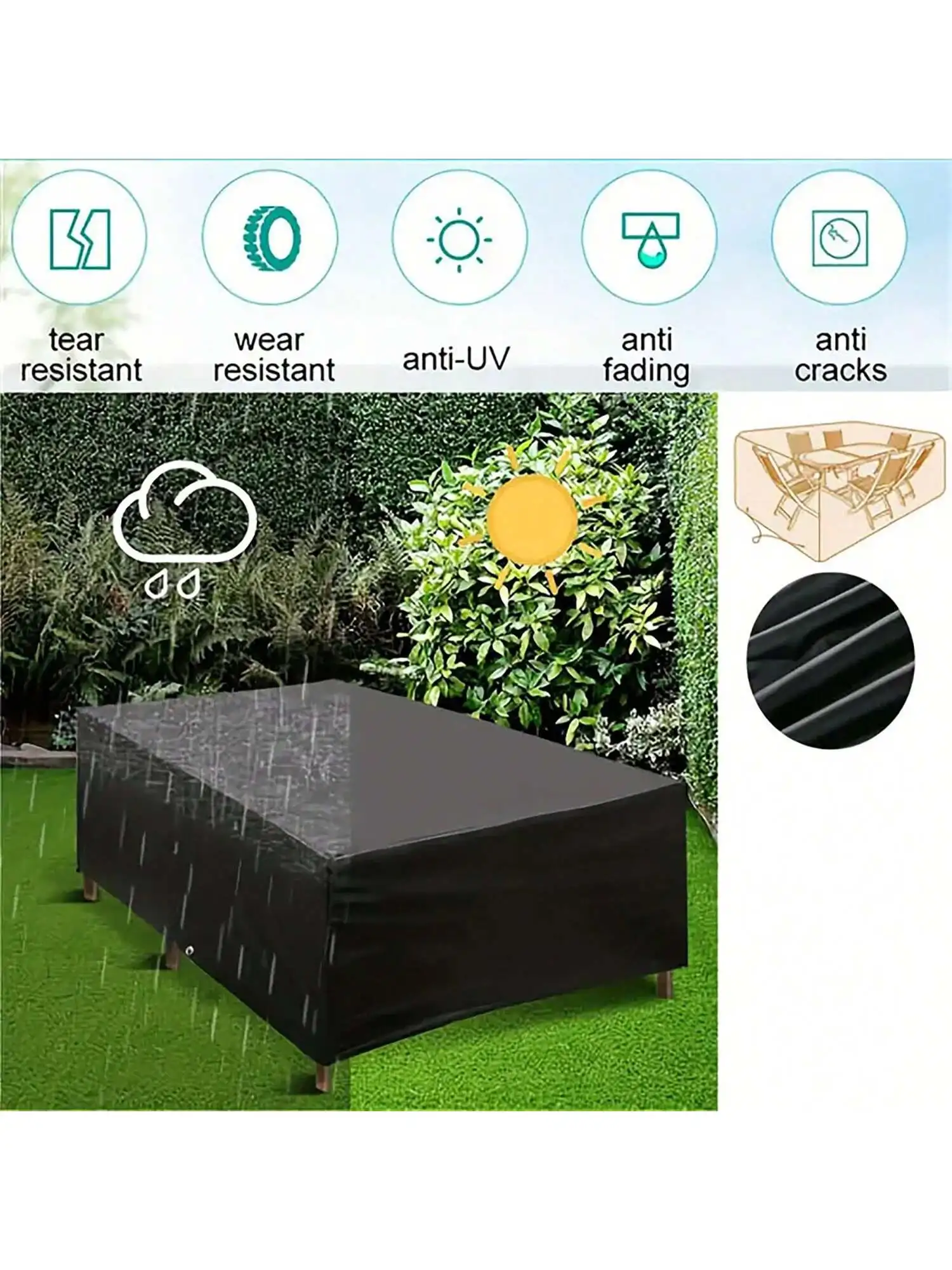 Multi-Size-Außen terrasse Gart – Outdoor Furniture Weatherproof Bewertung und Preis
