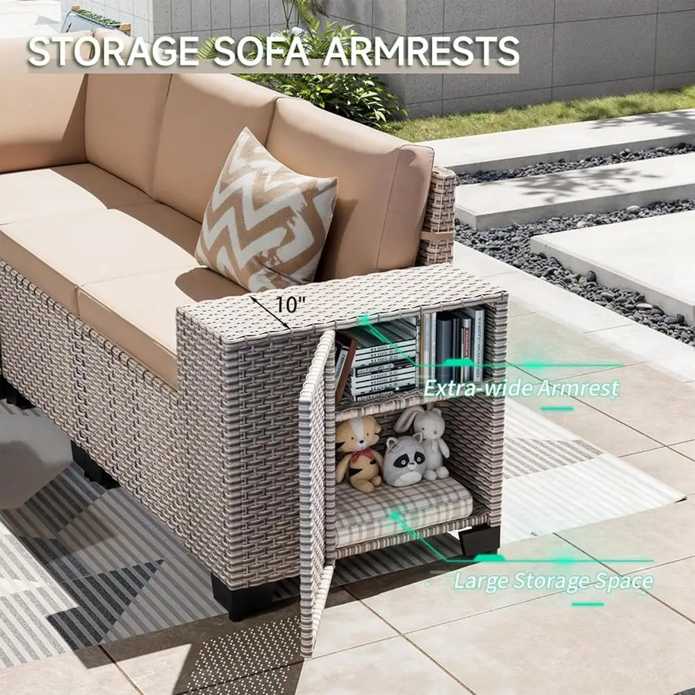 7-teiliges Outdoor-Terrassenmö – Outdoor Furniture Set With Fire Pit Bewertung und Preis