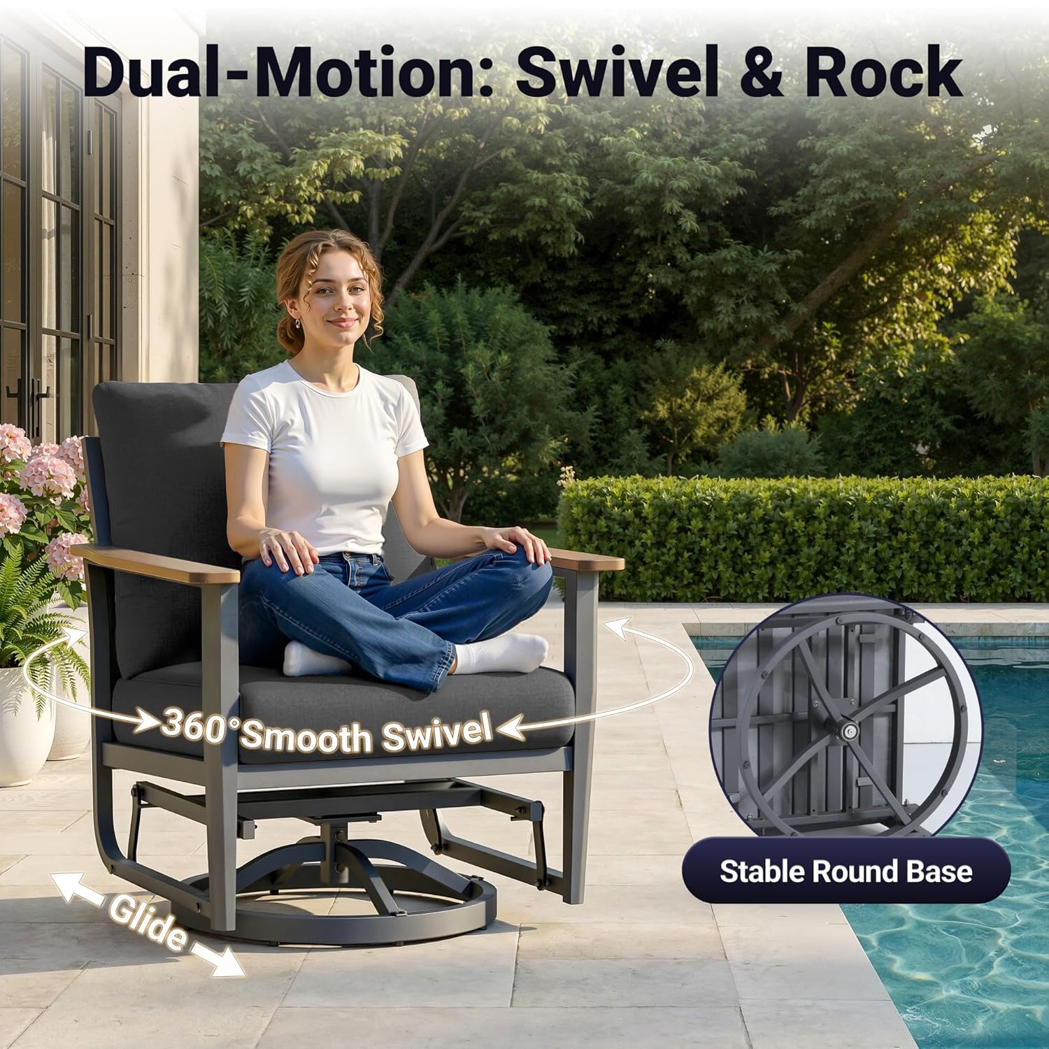 5-teiliges Aluminium-Gartenmöb – Outdoor Furniture Set With Fire Pit Bewertung und Preis
