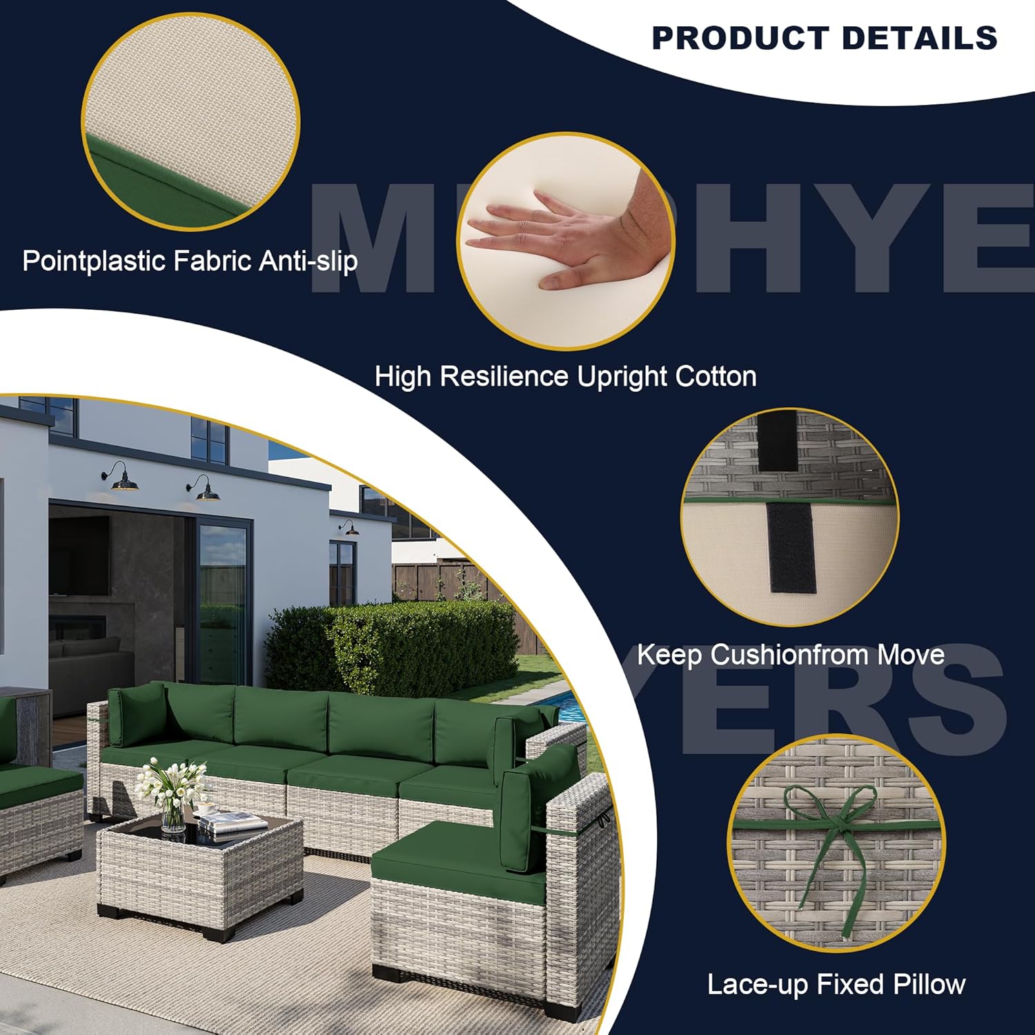 8-teiliges Outdoor-Gartenmöbel – Outdoor Furniture Set With Fire Pit Bewertung und Preis