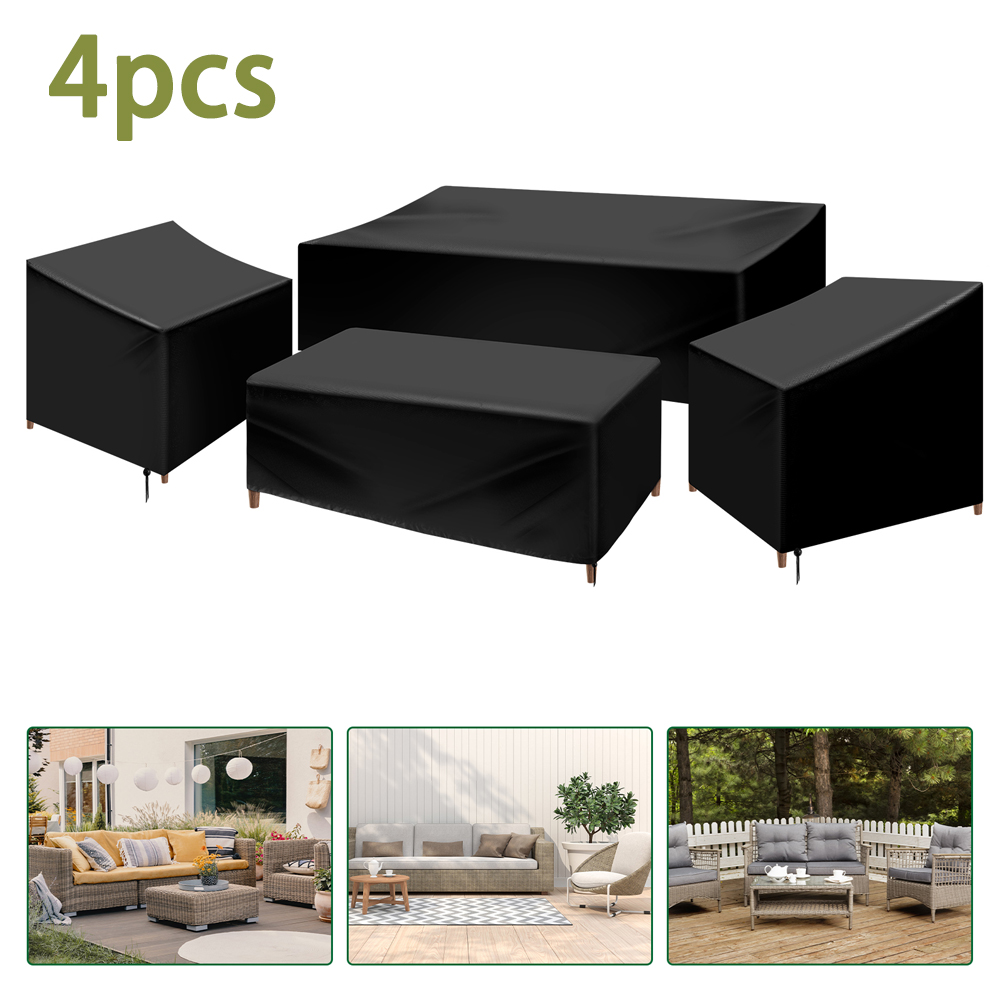 4-teiliges Abdeckungsset für T – Outdoor Furniture Weatherproof Bewertung und Preis