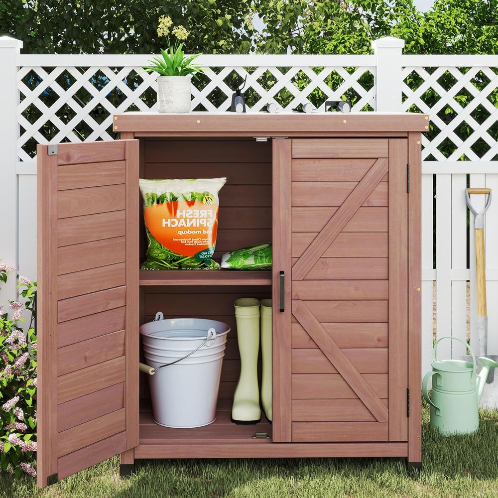 Gartenschrank & Pflanztisch mi – Outdoor Furniture Wood Bewertung und Preis