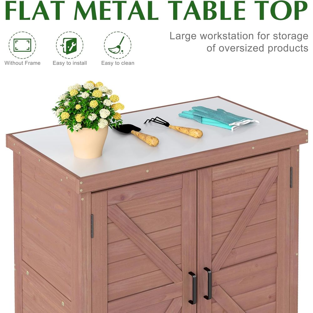 Gartenschrank & Pflanztisch mi – Outdoor Furniture Wood Bewertung und Preis