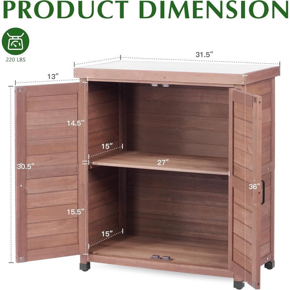 Gartenschrank & Pflanztisch mi – Outdoor Furniture Wood Bewertung und Preis
