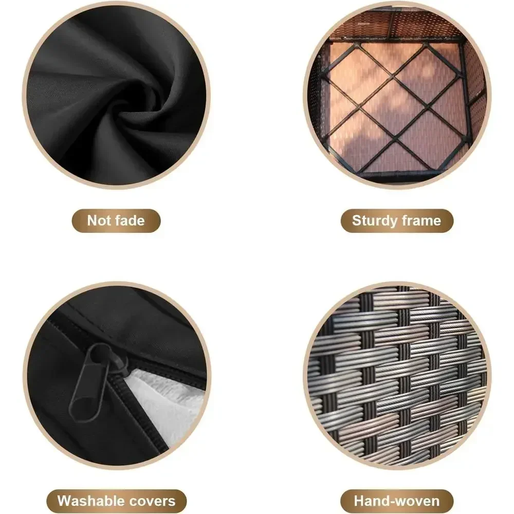 7-teiliges Gartenmöbel-Set mit – Outdoor Furniture Set With Fire Pit Bewertung und Preis