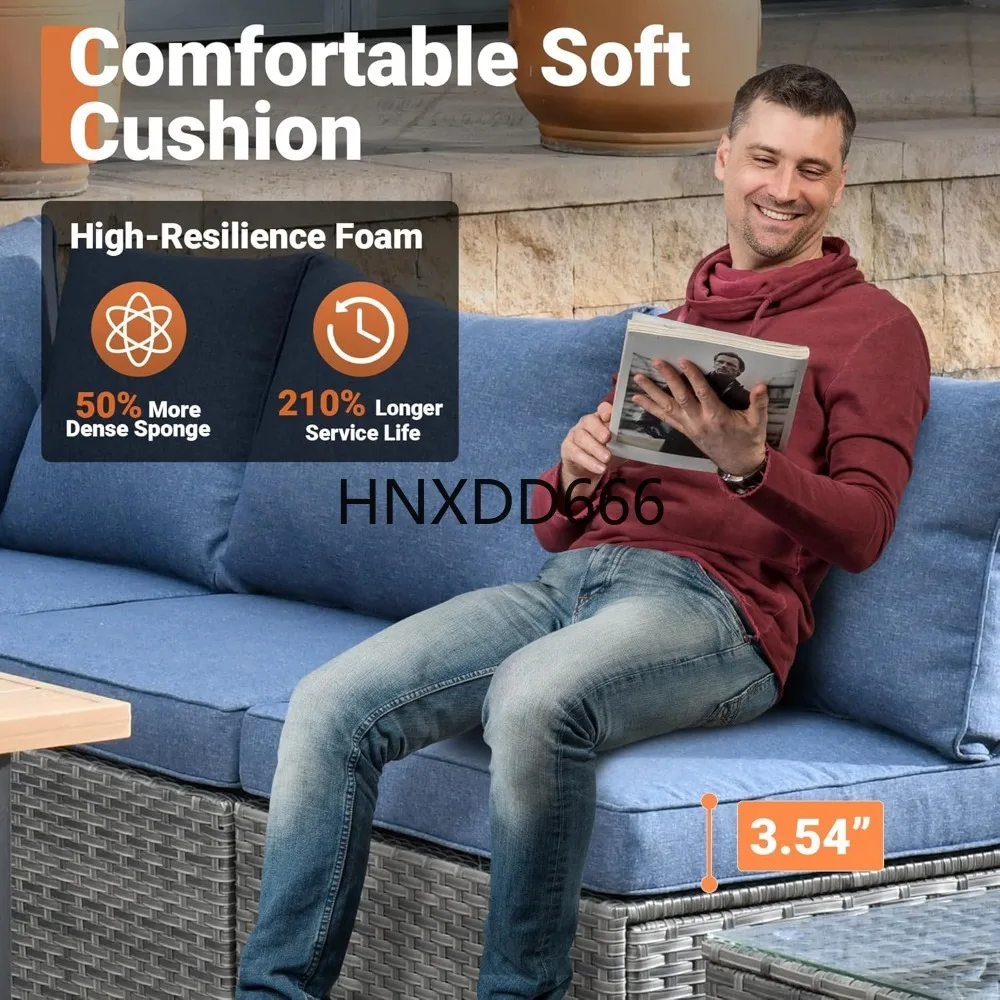 8-teiliges Gartenmöbel-Set mit – Outdoor Furniture Set With Fire Pit Bewertung und Preis